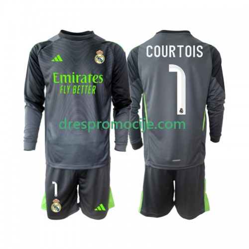 Real Madrid Thibaut Courtois 1 Dres Dječji Treći 2025/2026 Dugim Rukavima Real Madrid Thibaut Courtois 1 Dres Dječji Treći 2025/2026 Dugim Rukavima